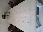Stevige eettafel wit 215x90cm, Ophalen, Gebruikt, 50 tot 100 cm, Vijf personen of meer
