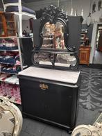 Antieke kuif kast commode met marmeren blad, Ophalen of Verzenden, Zo goed als nieuw