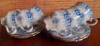Te koop: 6 SELTMANN WEIDEN THEEKOPJES BLAUW/WIT, Ophalen of Verzenden