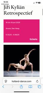 Dansvoorstellig wings of tine, Tickets en Kaartjes, Twee personen