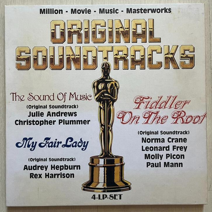 Soundtrack 4 LP Box: Sound Of Music / My Fair Lady / Fiddler, Cd's en Dvd's, Vinyl | Filmmuziek en Soundtracks, Gebruikt, 12 inch