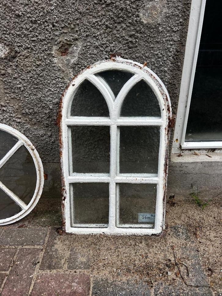 Authentiek Stalen Stalraam, Doe-het-zelf en Verbouw, Glas en Ramen, Gebruikt, Gevelraam of Ruit, Minder dan 80 cm, Minder dan 80 cm