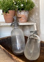 Brocante oude spuitflessen / spuitfles, Antiek en Kunst, Verzenden