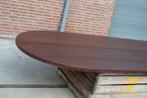 Tafelblad massief Wengé, Ophalen, 100 tot 150 cm, 200 cm of meer, Vijf personen of meer