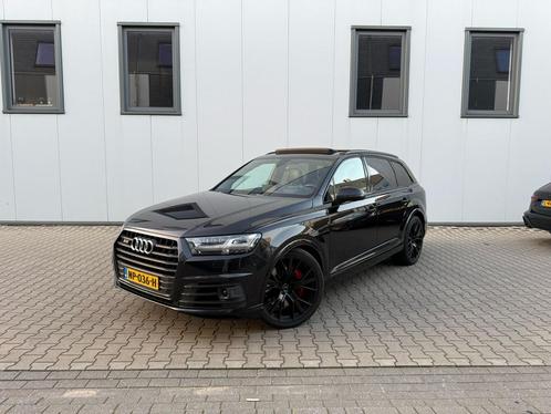 Audi Q7 SQ7 4.0 TDI 435pk Quattro Tiptronic 7p 2017 Zwart, Auto's, Audi, Particulier, Q7, 360° camera, 4x4, Aangepast voor mindervaliden