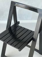 Jaren 70 klapstoelen 4x Aldo Jacober stoel vintage prijs p/s, Gebruikt, Zwart, Vintage, Ophalen of Verzenden