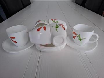 Luminarc Carine Irys theeset (6 kopjes en 6 schotels) beschikbaar voor biedingen