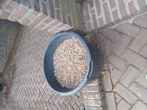 Rode split/kiezel, Tuin en Terras, Grind, Keien en Split, Zo goed als nieuw, Split, Ophalen