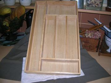grote houten bestekbak 50,2 x 29,7 cm. beschikbaar voor biedingen