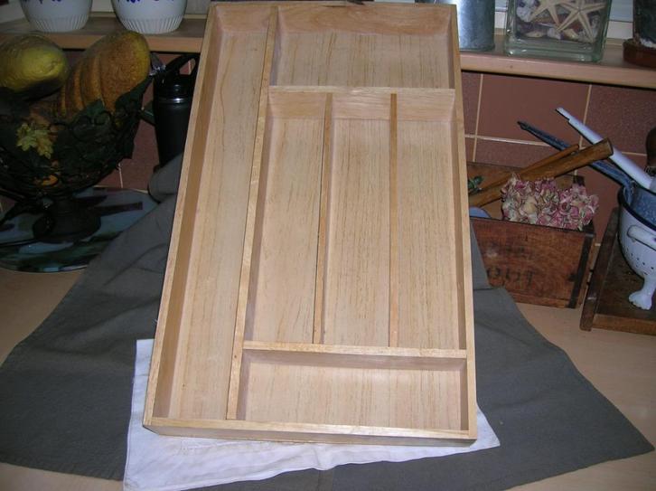 grote houten bestekbak 50,2 x 29,7 cm., Huis en Inrichting, Keuken | Keukenbenodigdheden, Gebruikt, Ophalen of Verzenden