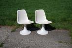 Vintage kunststof kuipstoelen tulpstoelen, Ophalen, Kunststof, Gebruikt, Twee