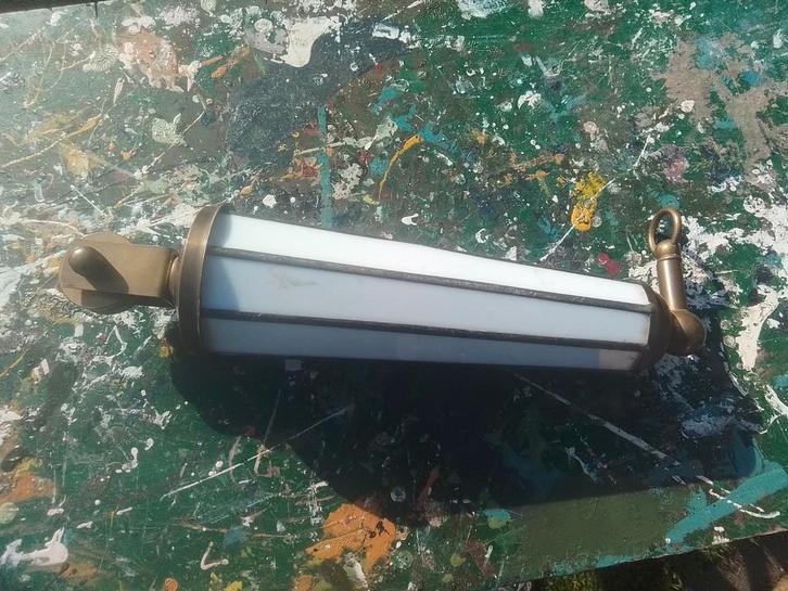 Vintage   mirakel, Huis en Inrichting, Lampen | Wandlampen, Gebruikt, Glas, Metaal, Ophalen of Verzenden