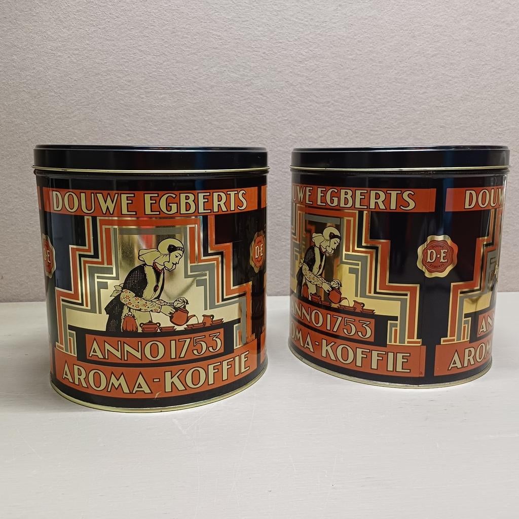 VINTAGE ART DECO DOUWE EGBERTS VOORRAADBLIK, Ophalen of Verzenden, Zo goed als nieuw, Koffie, Douwe Egberts