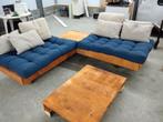 Palletbanken (Loungebanken) + tafel, 5 zitplaatsen, Nieuw, Ophalen of Verzenden, Loungeset