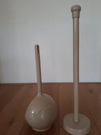 Te koop aangeboden: wc borstel houder en wc rol houder, Doe-het-zelf en Verbouw, Sanitair, Ophalen, Zo goed als nieuw, Chroom