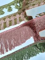 Partij van 4 haspels vintage flosjes en franje sierband, Hobby en Vrije tijd, Naaien en Fournituren, Ophalen of Verzenden, Nieuw