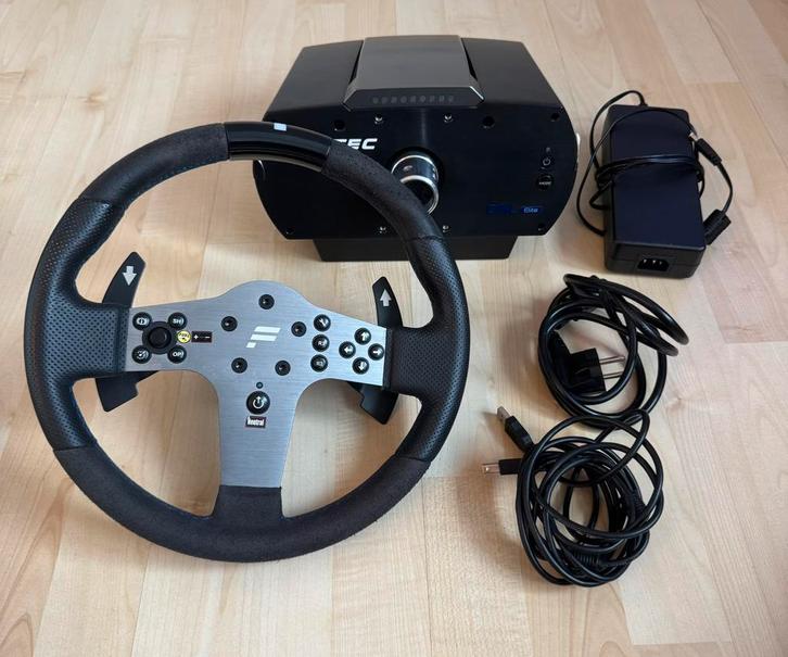 Fanatec CSL Elite Wheel Base + Fanatec Stuur PS/PC, Computers en Software, Joysticks, Zo goed als nieuw, Ophalen of Verzenden