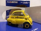 BMW Isetta 250 ADAC wegenwacht geel Revell metal 1:18 KRD, Ophalen of Verzenden, Zo goed als nieuw, Auto, Revell