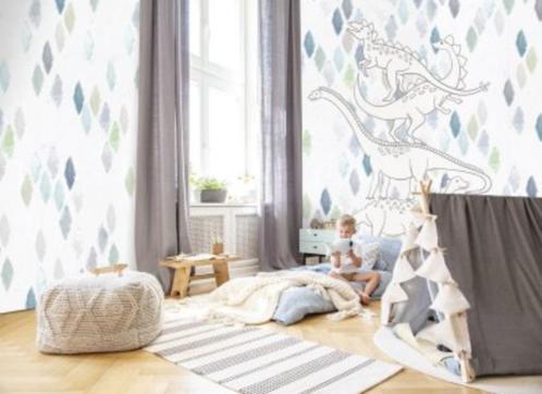 1 x fotowand Kate&Andy met dino s  voor 25,00, Kinderen en Baby's, Kinderkamer | Inrichting en Decoratie, Nieuw, Wanddecoratie