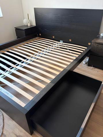Ikea Malm bed 160x200 + Luröy lattenbodem - afbeelding 2