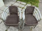 Tuinstoelen rotan weerbestendig, Tuin en Terras, Ophalen, Gebruikt, Rotan, Stapelbaar