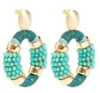 Lott Gioielli oorbellen - zeegroen/turquoise, Overige materialen, Ophalen of Verzenden, Zo goed als nieuw, Knopjes of Stekers