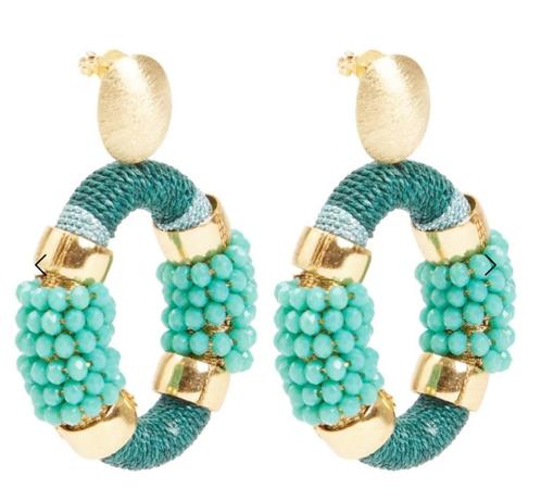 Lott Gioielli oorbellen - zeegroen/turquoise, Sieraden, Tassen en Uiterlijk, Oorbellen, Zo goed als nieuw, Knopjes of Stekers