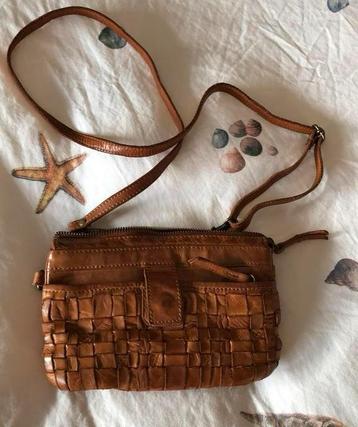 Bear Design bruin leren schoudertasje crossbodytasje clutch beschikbaar voor biedingen