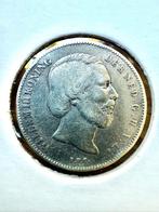 1863 halve gulden / 0.5 gulden, Ophalen of Verzenden, Koning Willem III, ½ gulden, Zilver