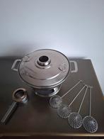 Chinese hotpot RVS - Compleet met accessoires, Overige typen, Ophalen of Verzenden, Zo goed als nieuw, Rvs