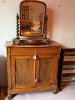 Landelijke kaptafel met originele draaibare spiegel 19e eeuw, Antiek en Kunst, Antiek | Meubels | Kasten, Ophalen