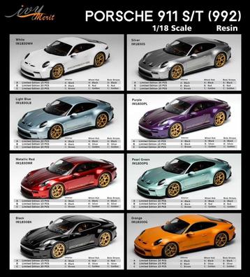 Ivy Merit Porsche 911 (992) S/T 1/15 1:18 Nieuw  beschikbaar voor biedingen