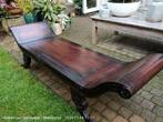 Cleopatra Romeins bank bed teak bankje relax, Ophalen