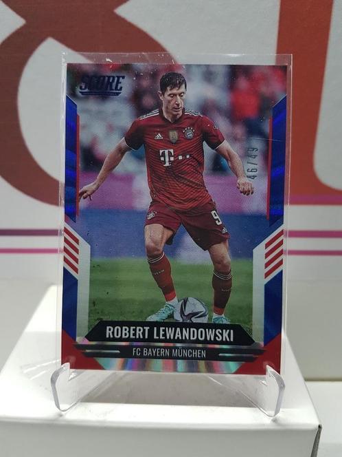 Lewandowski -Bayern Munchen - Panini Score Blue Laser 46/49, Verzamelen, Sportartikelen en Voetbal, Zo goed als nieuw, Poster, Plaatje of Sticker