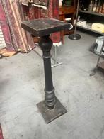 Oude houten piëdestal, plantentafel, Antiek en Kunst, Antiek | Meubels | Tafels, Ophalen