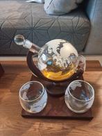 Whiskyfles met 4 glazen - Zo goed als nieuw, Ophalen, Zo goed als nieuw