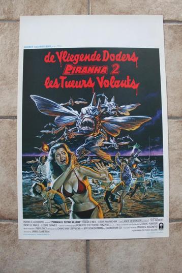 filmaffiche Piranha 2 1982 filmposter beschikbaar voor biedingen
