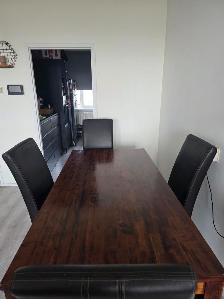 Houten Eettafel (Zonder Stoelen), Huis en Inrichting, Tafels | Eettafels, Ophalen, Gebruikt, 200 cm of meer, 50 tot 100 cm
