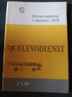 Flevodienst – dienstregeling boekje 1 okt 1979, Ophalen of Verzenden, Zo goed als nieuw, Bus of Metro, Boek of Tijdschrift