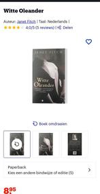 Romans boek : Witte Oleander, Boeken, Gelezen, Ophalen of Verzenden, Nederland, Janet Fitch