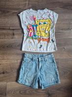 H&M set setje korte broek shorts met shirt korte mouwen 152, Ophalen of Verzenden, Zo goed als nieuw, Meisje, Setje