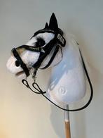 Super gave witte hobbyhorse met leren hoofdstel set, Ophalen of Verzenden, Nieuw, Springen
