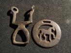 2x 18/19 eeuwse bronze Paardenoptuig items, Dieren en Toebehoren, Ophalen of Verzenden, Gebruikt, Recreatie