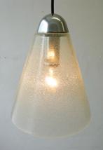 Vintage hanglamp ijsglas Peill & Putzler chroom 70's, Ophalen of Verzenden, Gebruikt, Vintage design retro ijsglas 70s, 50 tot 75 cm