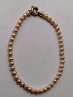 Prachtig parelsnoer ketting met zwaar gouden slot, Sieraden, Tassen en Uiterlijk, Verzenden, Zo goed als nieuw, Goud, Goud