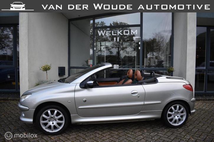 Peugeot 206 CC 1.6-16V Roland Garros|Leder|Clima|Mooi!, Auto's, Peugeot, Bedrijf, Te koop, ABS, Airbags, Airconditioning, Alarm
