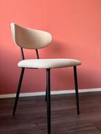 Set of 4 Designer Dining Chairs - STAIN-RESISTANT Fabric -, Ophalen, Wit, Zo goed als nieuw, Vier