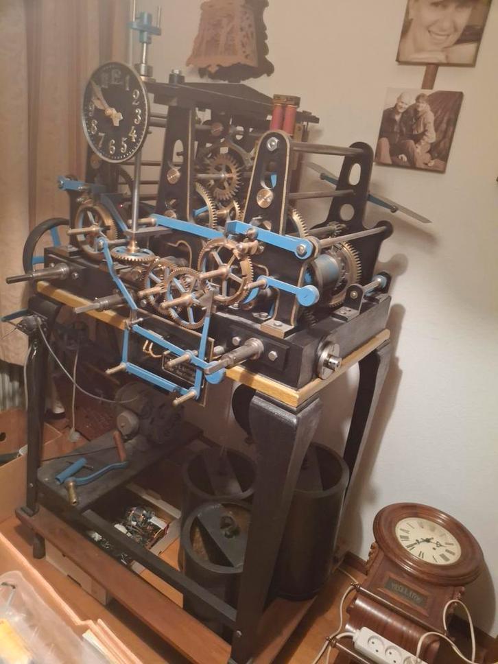 Antieke Toren uurwerk Friedrich E. Korfhage, Antiek en Kunst, Antiek | Klokken, Ophalen of Verzenden