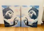 GRATIS: Buddha tweeluik b60xh79cm ps, Ophalen, 50 tot 75 cm, Zo goed als nieuw, Schilderij