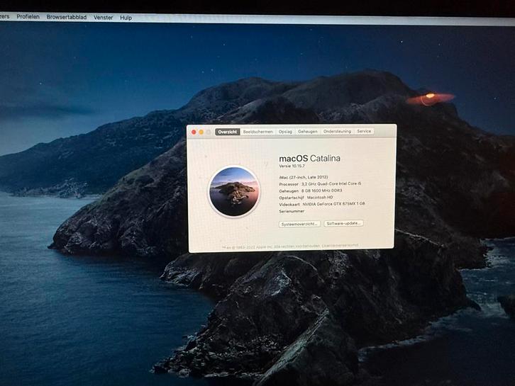 Apple Imac 3,2 GHz Quad-Core i5, 27inch, Computers en Software, Apple Desktops, Gebruikt, iMac, HDD, 3 tot 4 Ghz, 8 GB, Ophalen